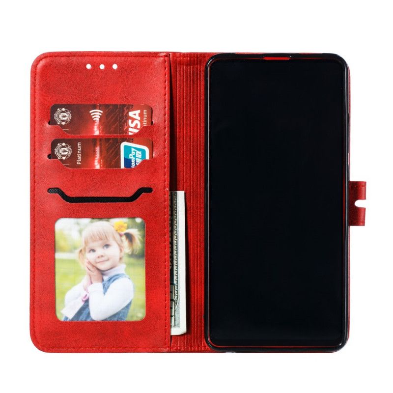 Lærdeksel Folio Deksel Xiaomi Mi 9T / Mi 9T Pro Rød Kattunge
