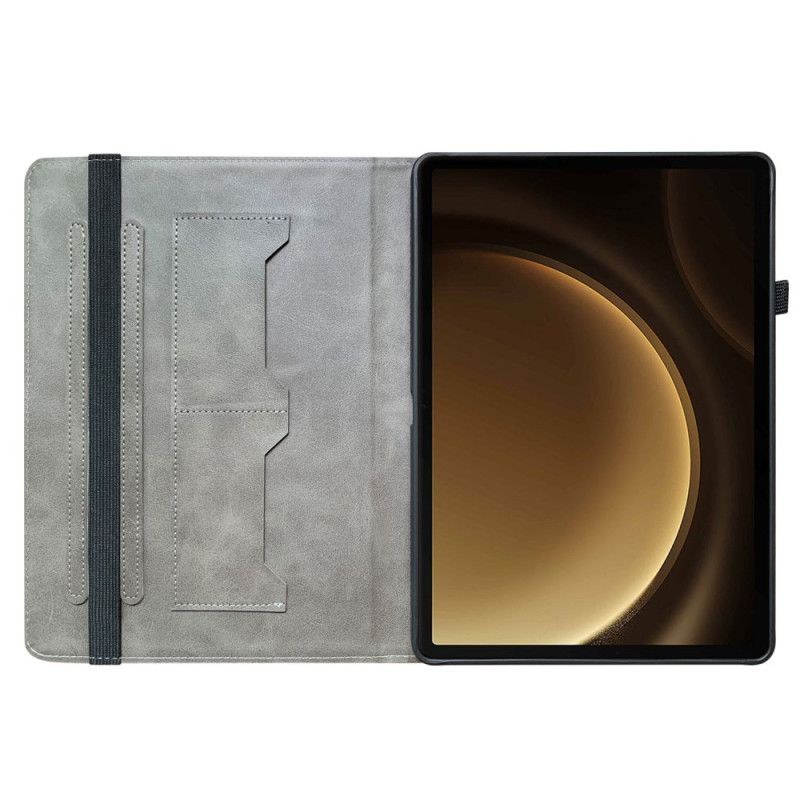 Etui Samsung Galaxy Tab S10 Plus Blått Sommerfuglmønster Beskyttelse Deksel