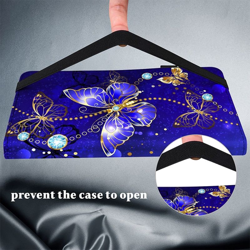 Etui Samsung Galaxy Tab S10 Plus Diamantsommerfugl Beskyttelse Deksel