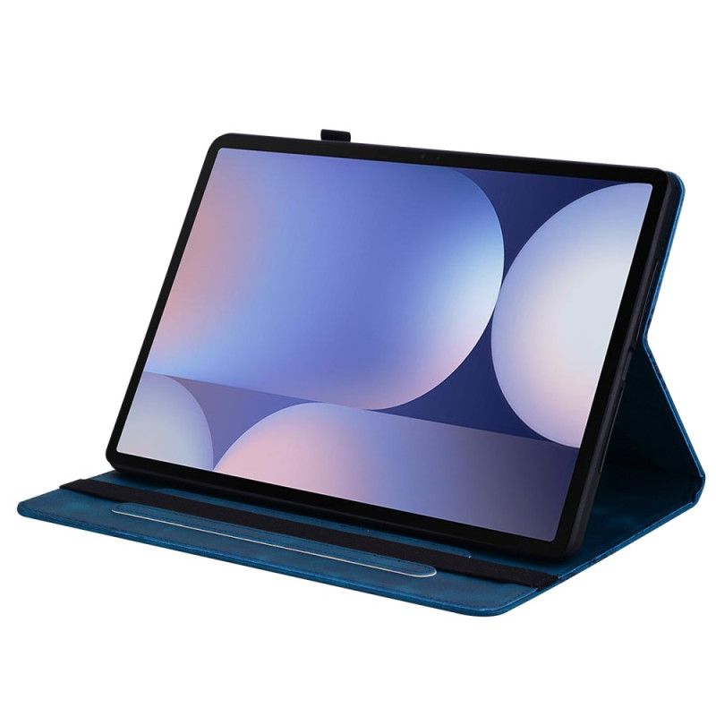 Etui Samsung Galaxy Tab S10 Plus Hjerter Med Semsket Skinneffekt