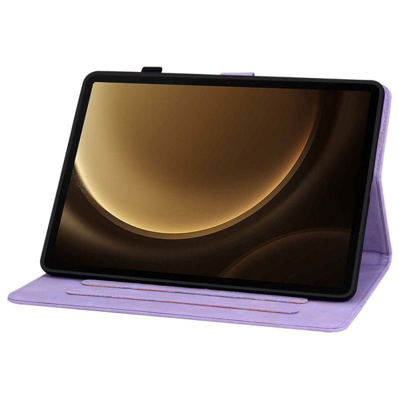 Lærdeksel Folio Deksel Samsung Galaxy Tab S10 Plus Fleur-de-lys