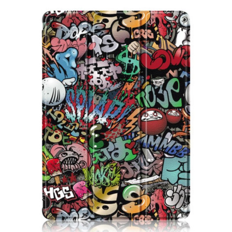 Samsung Galaxy Tab S10 Plus Gjennomsiktig Graffiti-bakside