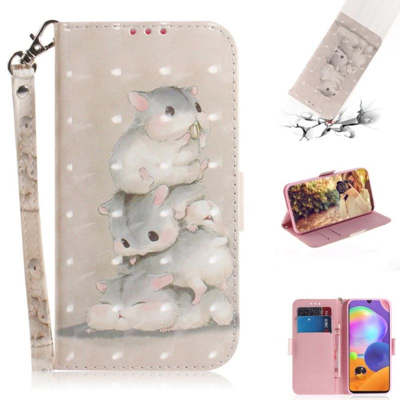 Folio Deksel for Samsung Galaxy A31 Tanga Hamstere