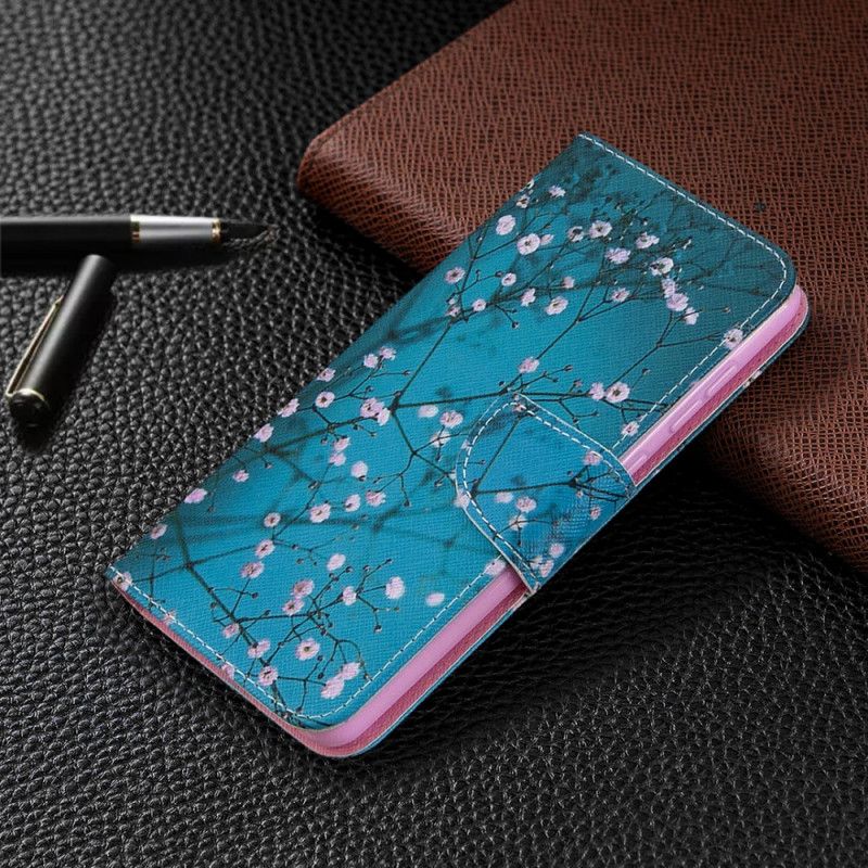 Folio Deksel Samsung Galaxy A31 Blomstrende Tre