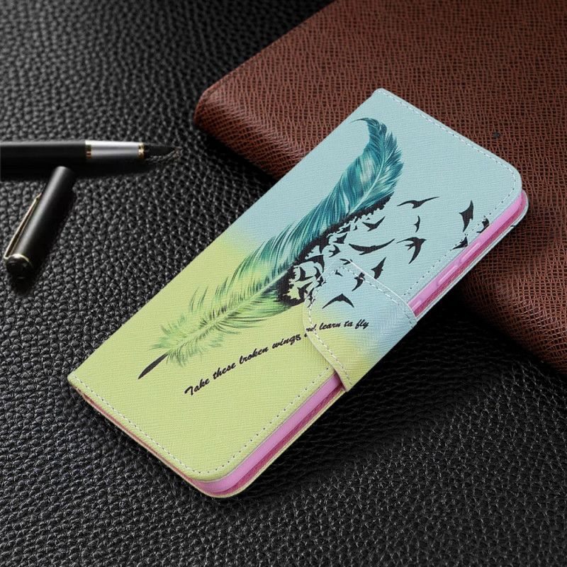 Folio Deksel Samsung Galaxy A31 Lær Å Fly