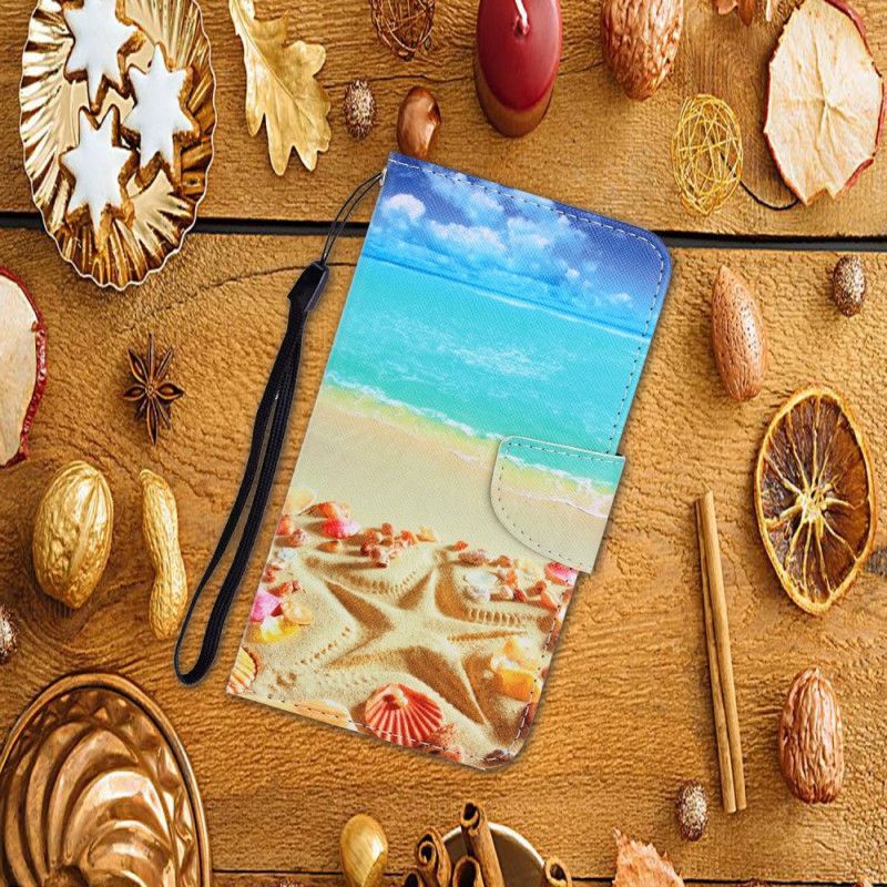 Folio Deksel Samsung Galaxy A31 Stroppstrand