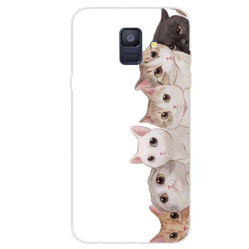 Deksel Samsung Galaxy A6 Mobildeksel Lyttende Katter