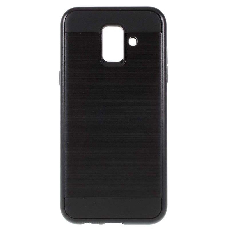 Deksel Samsung Galaxy A6 Svart Børstet Karbonfiber