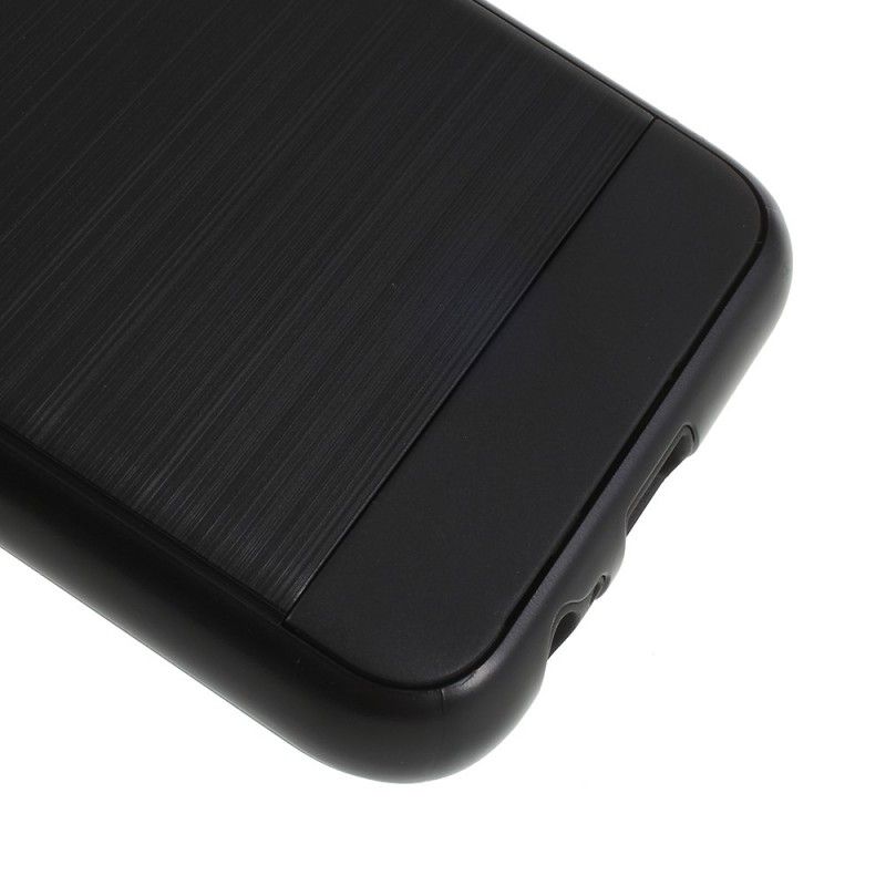 Deksel Samsung Galaxy A6 Svart Børstet Karbonfiber
