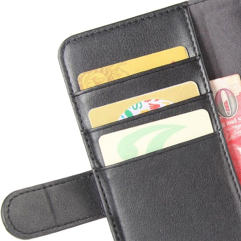 Folio Deksel for Samsung Galaxy A6 Svart Delt Skinn