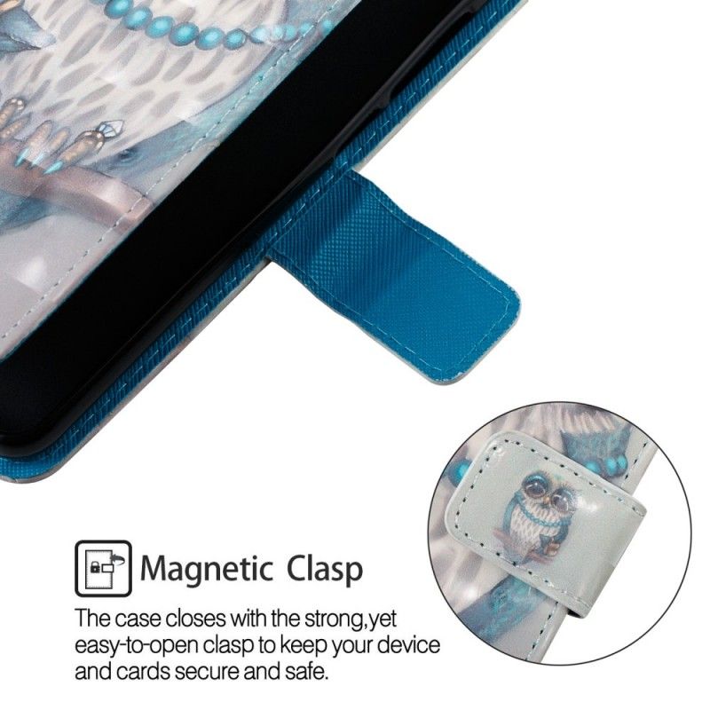 Lærdeksel Folio Deksel Samsung Galaxy A6 Mobildeksel Frøken Ugle 3D