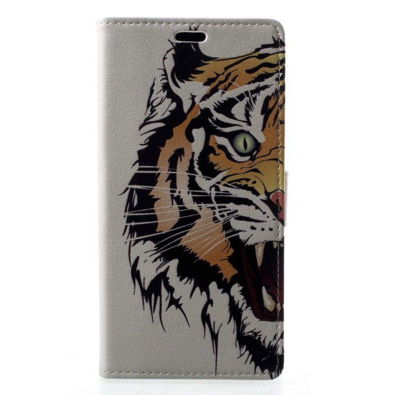 Lærdeksel Folio Deksel Samsung Galaxy A6 Voldsom Tiger
