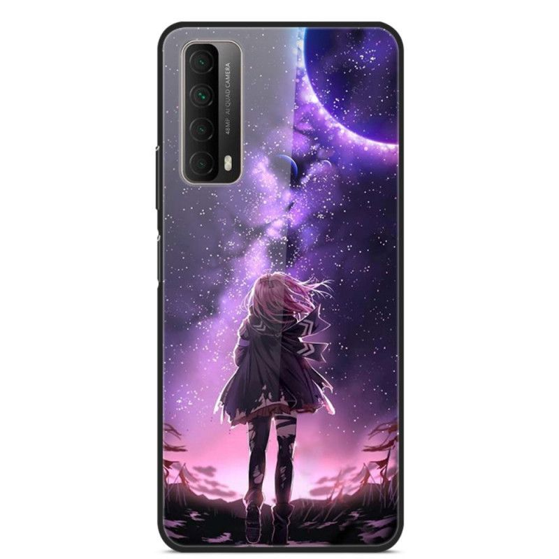 Deksel Huawei P Smart 2021 Imaginært Landskap Herdet Glass Beskyttelse