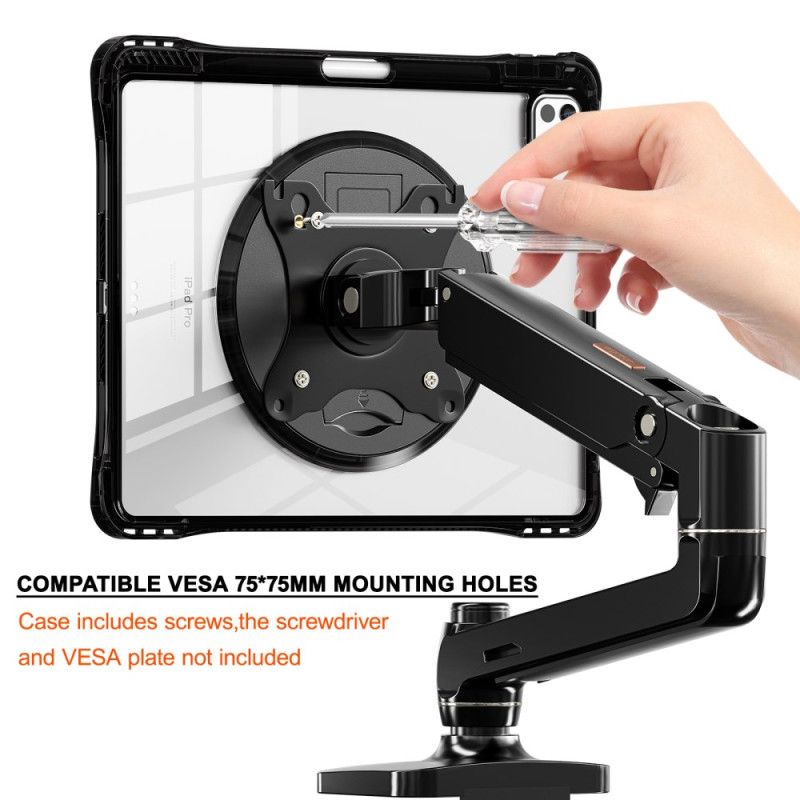 Deksel iPad Pro 13 (2025) Gjennomsiktig Med Stativ