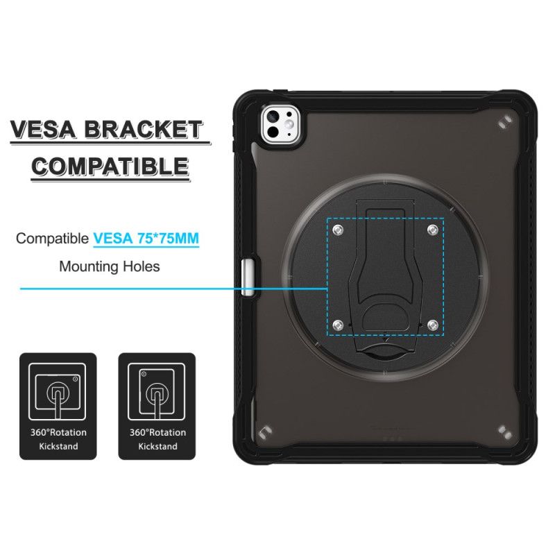 Deksel iPad Pro 13 (2025) Gjennomsiktig Med Stativ