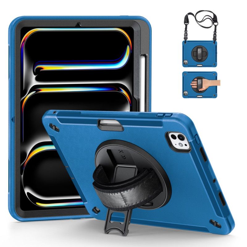 Deksel iPad Pro 13 (2025) Mobildeksel Solid Ringholder Og Skulderstropp