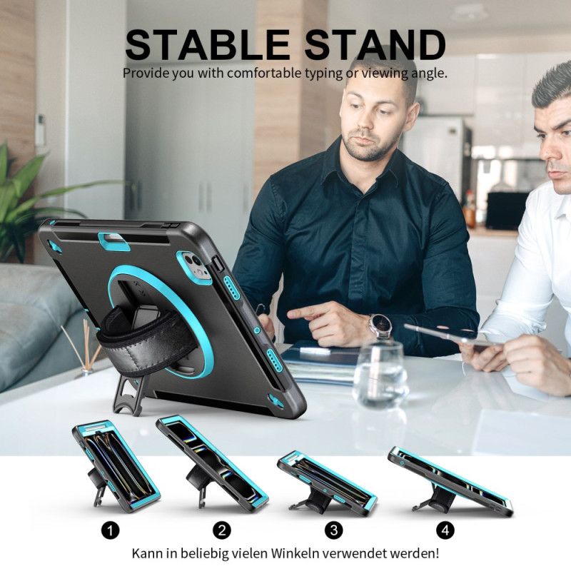 Deksel iPad Pro 13 (2025) Mobildeksel Solid Ringholder Og Skulderstropp