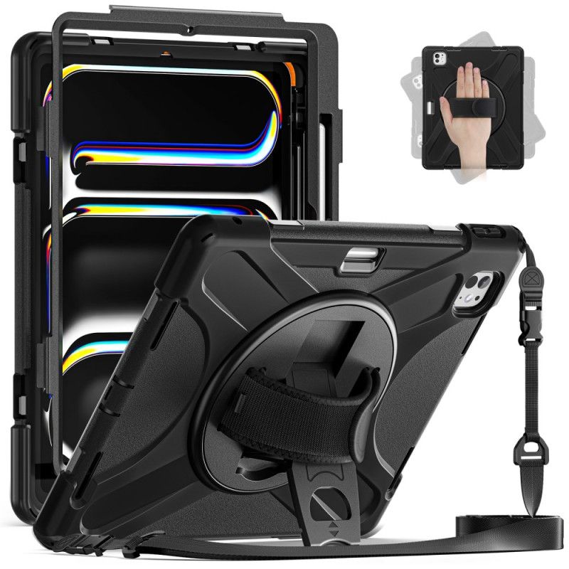 Deksel iPad Pro 13 (2025) Mobildeksel Stylusholder Og Skulderstropp