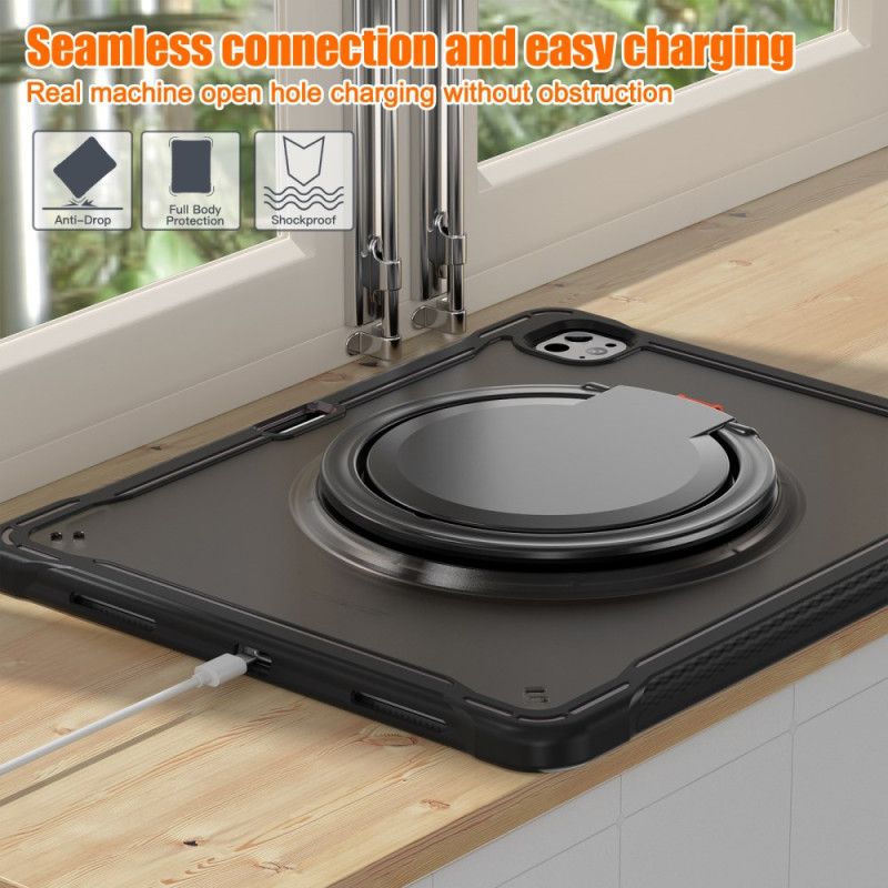 Deksel iPad Pro 13 (2025) Roterende Stativ Og Pekepennholder