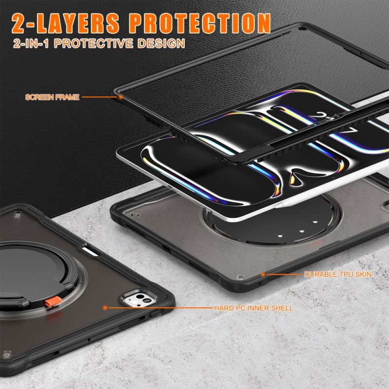 Deksel iPad Pro 13 (2025) Roterende Stativ Og Pekepennholder