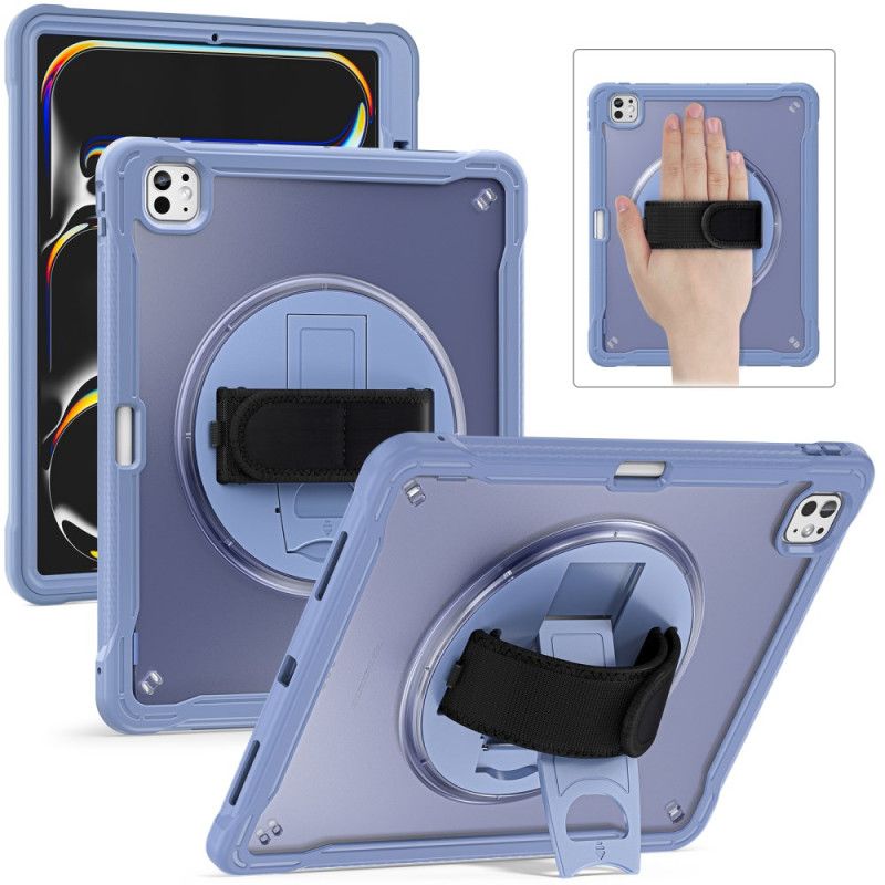 Deksel iPad Pro 13 (2025) Stativ Og Roterende Håndstropp