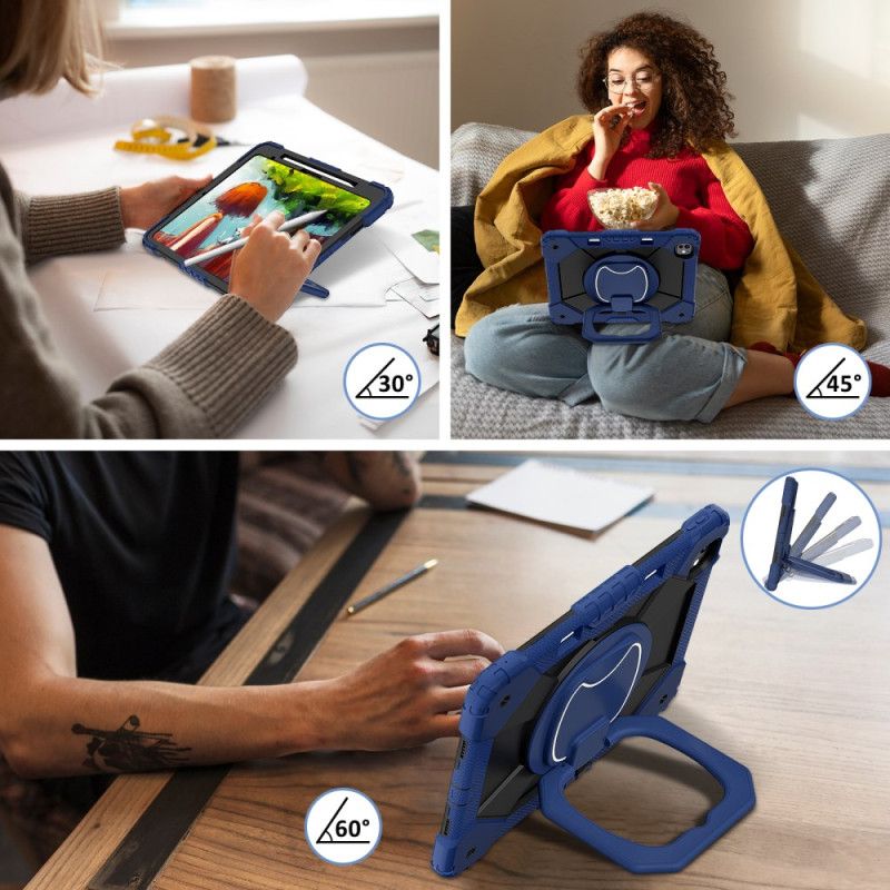 Deksel iPad Pro 13 (2025) Tofarget Stativ Og Skulderstropp