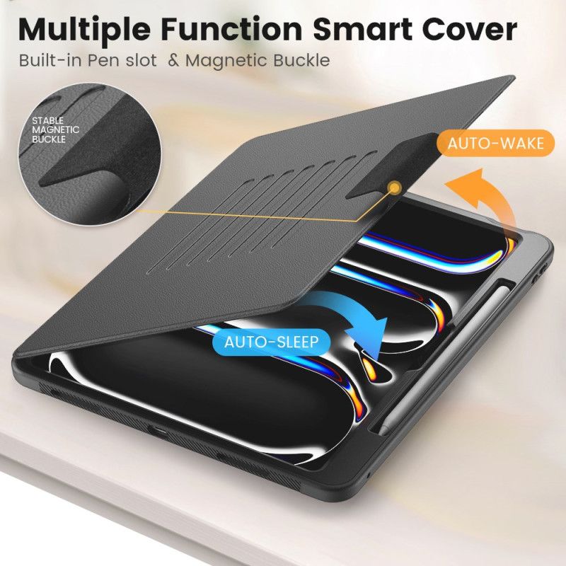 Etui iPad Pro 13 (2025) Kortholder Og Magnetisk Holder
