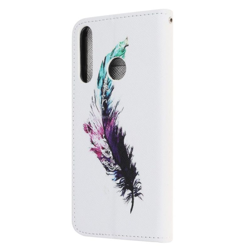 Folio Deksel Huawei Y6p Fjær Med Tanga