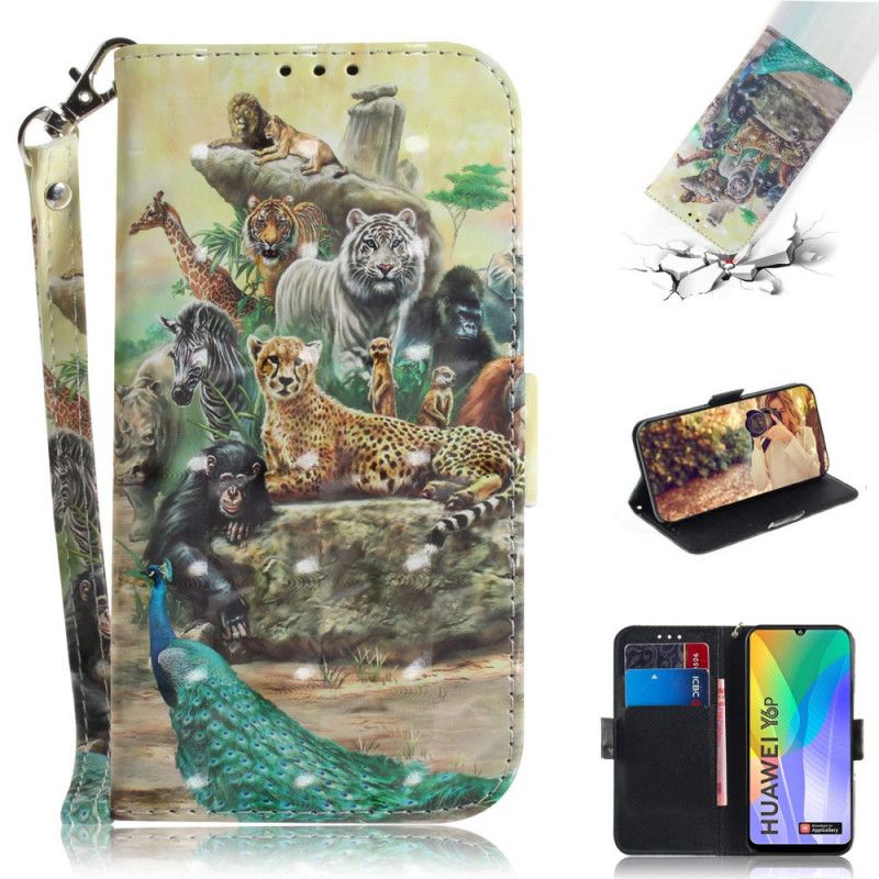 Folio Deksel Huawei Y6p Tanga Safari Dyr