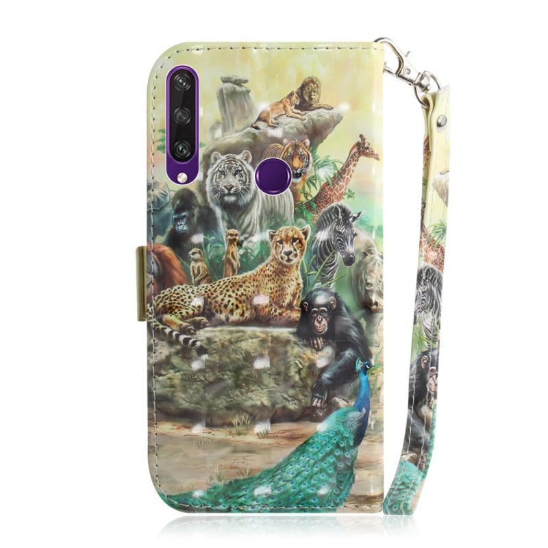 Folio Deksel Huawei Y6p Tanga Safari Dyr