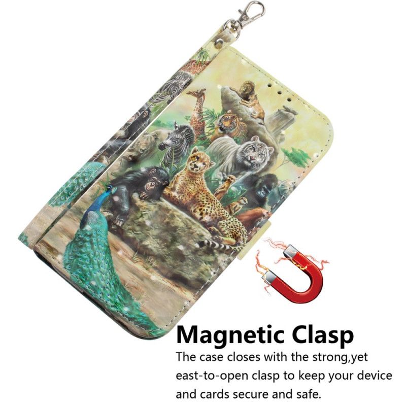 Folio Deksel Huawei Y6p Tanga Safari Dyr