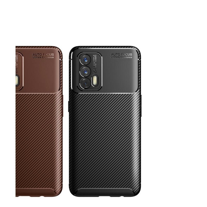 Deksel Realme Gt 5g Mobildeksel Fleksibel Karbonfibertekstur