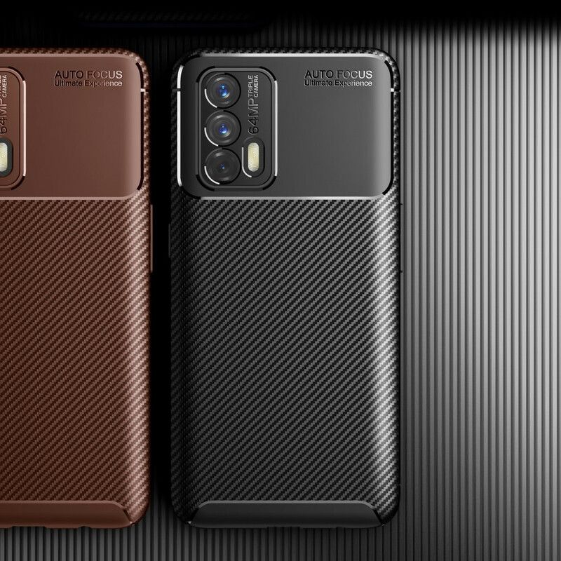 Deksel Realme Gt 5g Mobildeksel Fleksibel Karbonfibertekstur