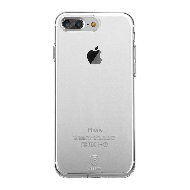 Deksel iPhone 7 Plus / 8 Plus Gjennomsiktig Baseus Enkel Serie Anti-fall