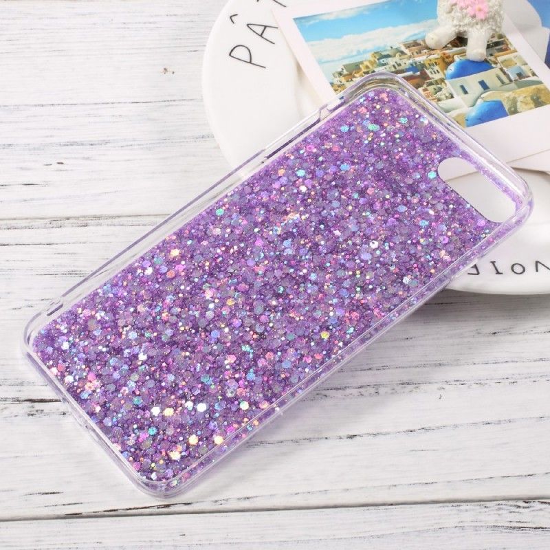 Deksel iPhone 7 Plus / 8 Plus Magenta Premium Glitter