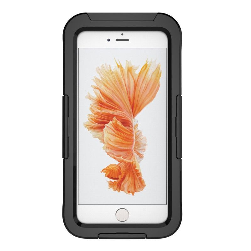 Deksel iPhone 7 Plus / 8 Plus Svart Vanntett Berøringsskjerm