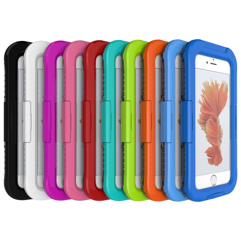 Deksel iPhone 7 Plus / 8 Plus Svart Vanntett Berøringsskjerm