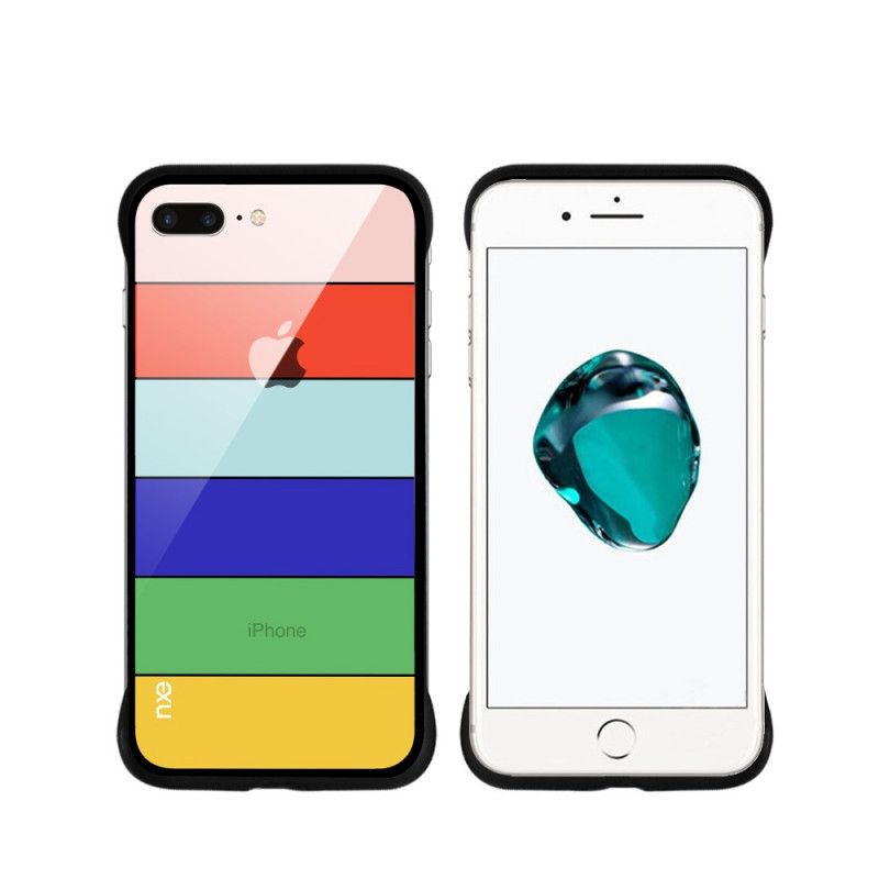 Deksel iPhone 7 Plus / 8 Plus Turkis Nxe Regnbueserie