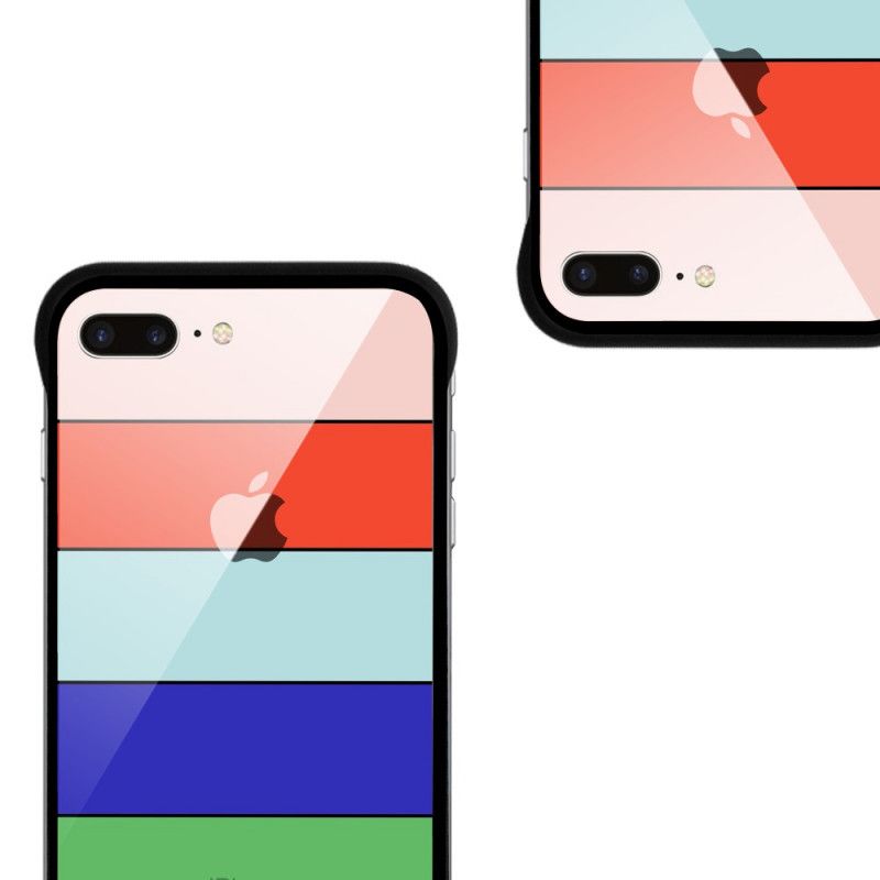 Deksel iPhone 7 Plus / 8 Plus Turkis Nxe Regnbueserie