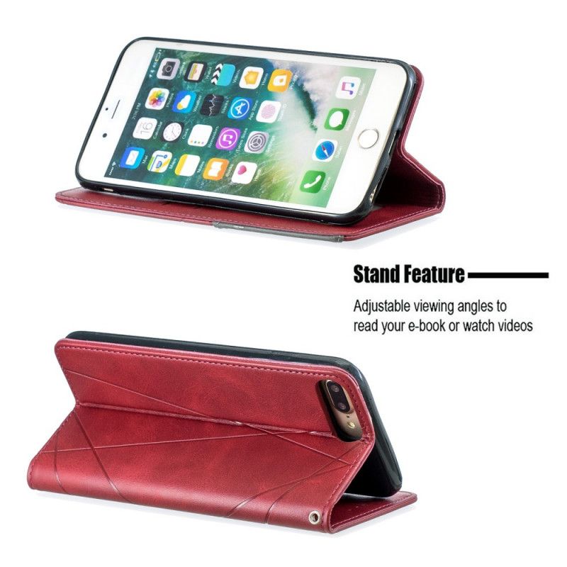 Folio Deksel iPhone 7 Plus / 8 Plus Svart Artiststil