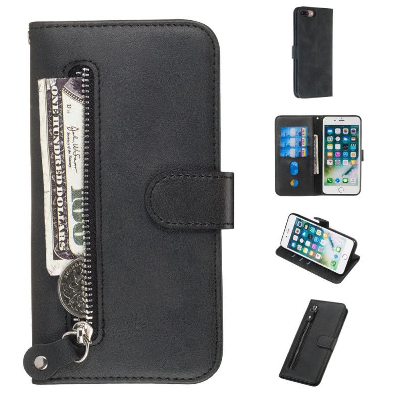 Folio Deksel iPhone 7 Plus / 8 Plus Svart Vintagepung