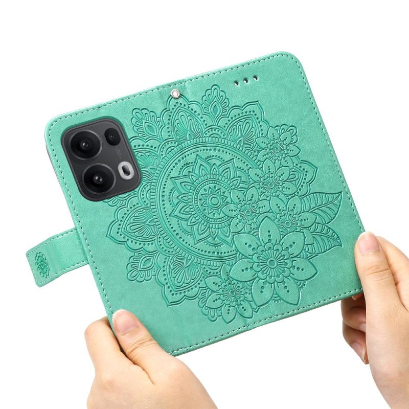 Lærdeksel Folio Deksel Oppo Reno 14 Pro 5g Mobildeksel Elegant