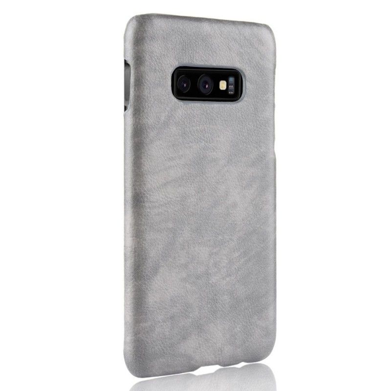 Deksel Samsung Galaxy S10e Svart Litchi-Læreffekt