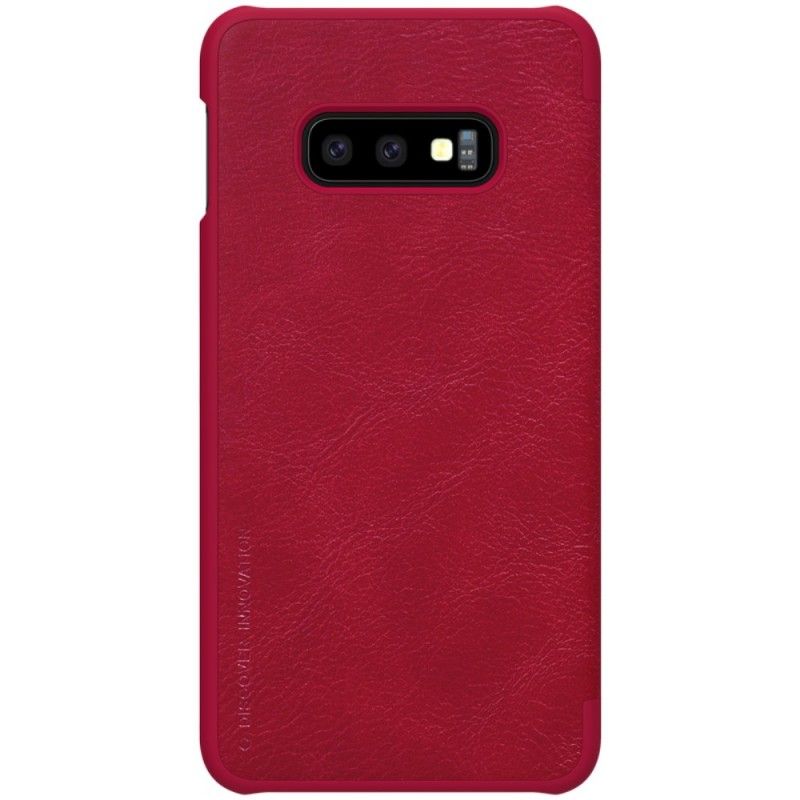 Folio Deksel Samsung Galaxy S10e Hvit Mobildeksel Nillkin Qin-Serien