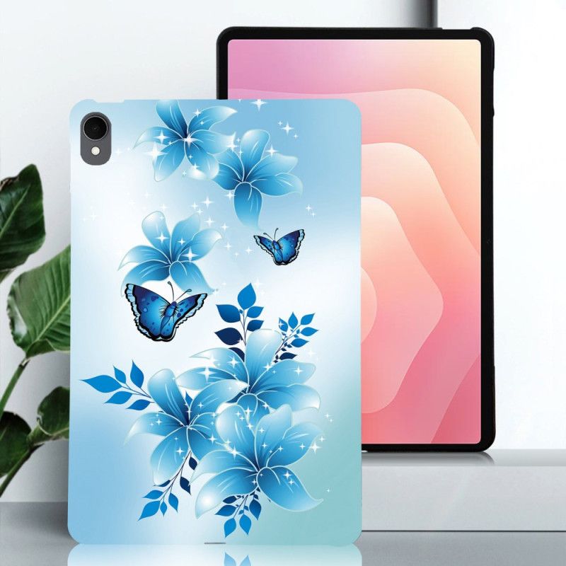 Deksel Samsung Galaxy Tab S11 Små Blå Sommerfugler