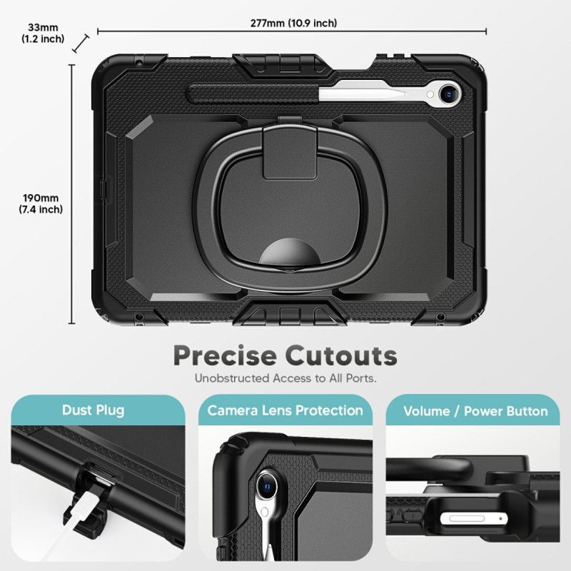 Deksel Samsung Galaxy Tab S11 Ultraslitesterk Med Ring Beskyttelse Deksel