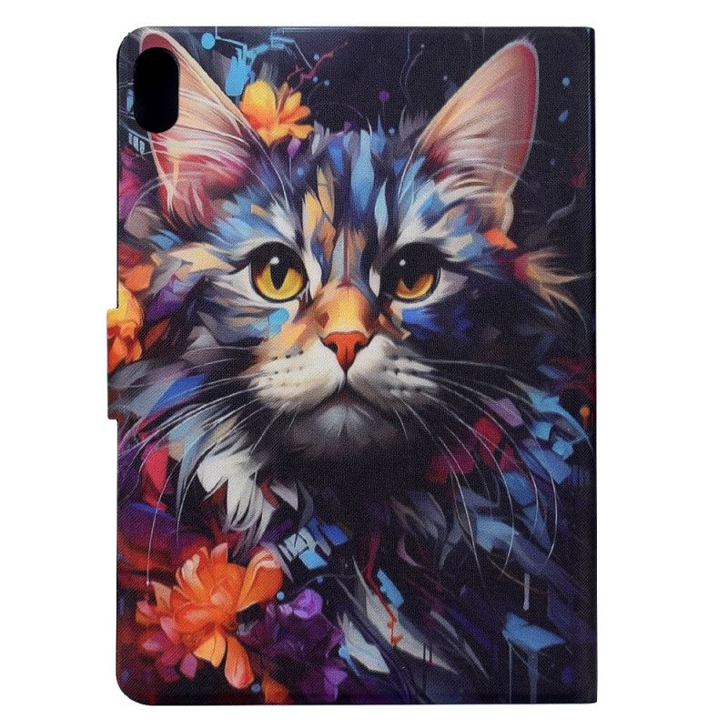 Folio Deksel Samsung Galaxy Tab S11 Kunstnerisk Katt Beskyttelse Deksel