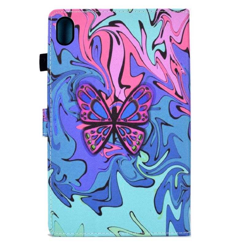 Lærdeksel Folio Deksel Samsung Galaxy Tab S11 Kunstnerisk Sommerfugl
