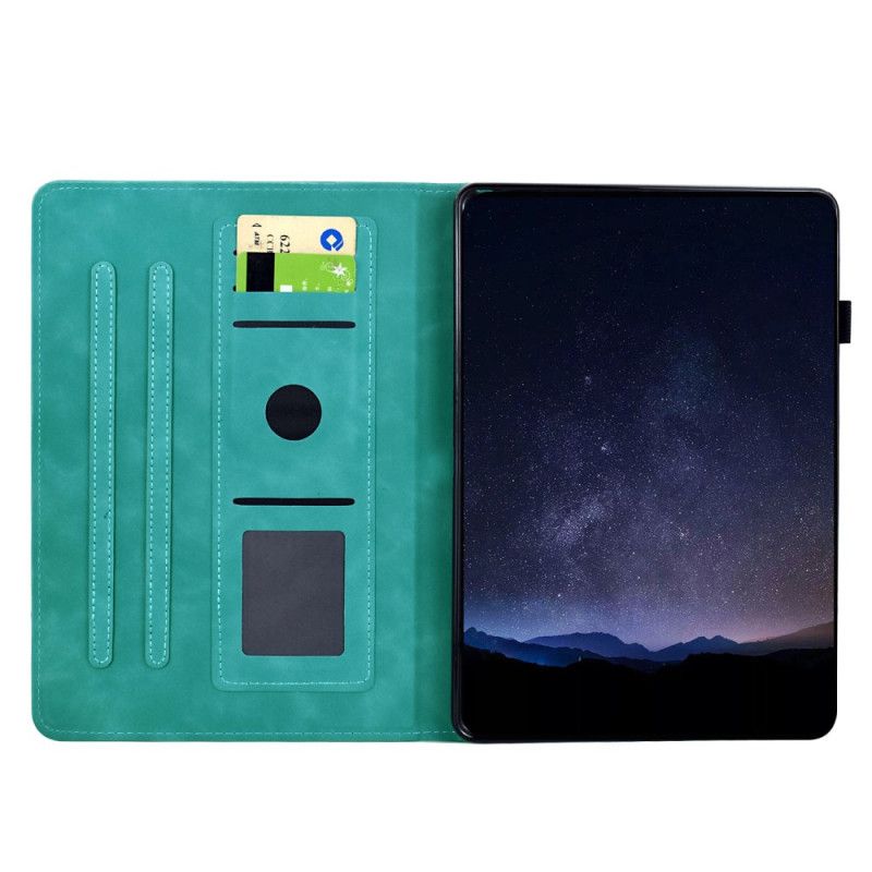 Lærdeksel Folio Deksel Samsung Galaxy Tab S11 Mandala Med Semsket Skinneffekt