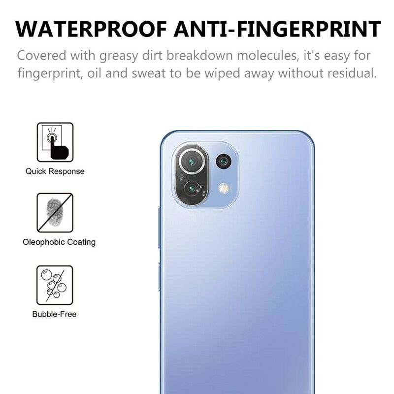 Beskyttende Linse I Herdet Glass For Xiaomi Mi 11 Lite 5g Ne / Mi 11 Lite 4g / 5g